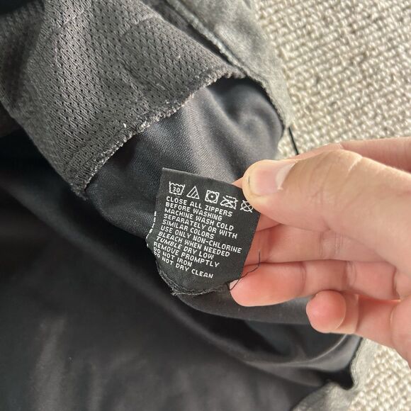 New Balance 1/4 Zip Mens Large Water Resistant Soft Shell Hoodie Jacket Gray - Picture 9 of 10